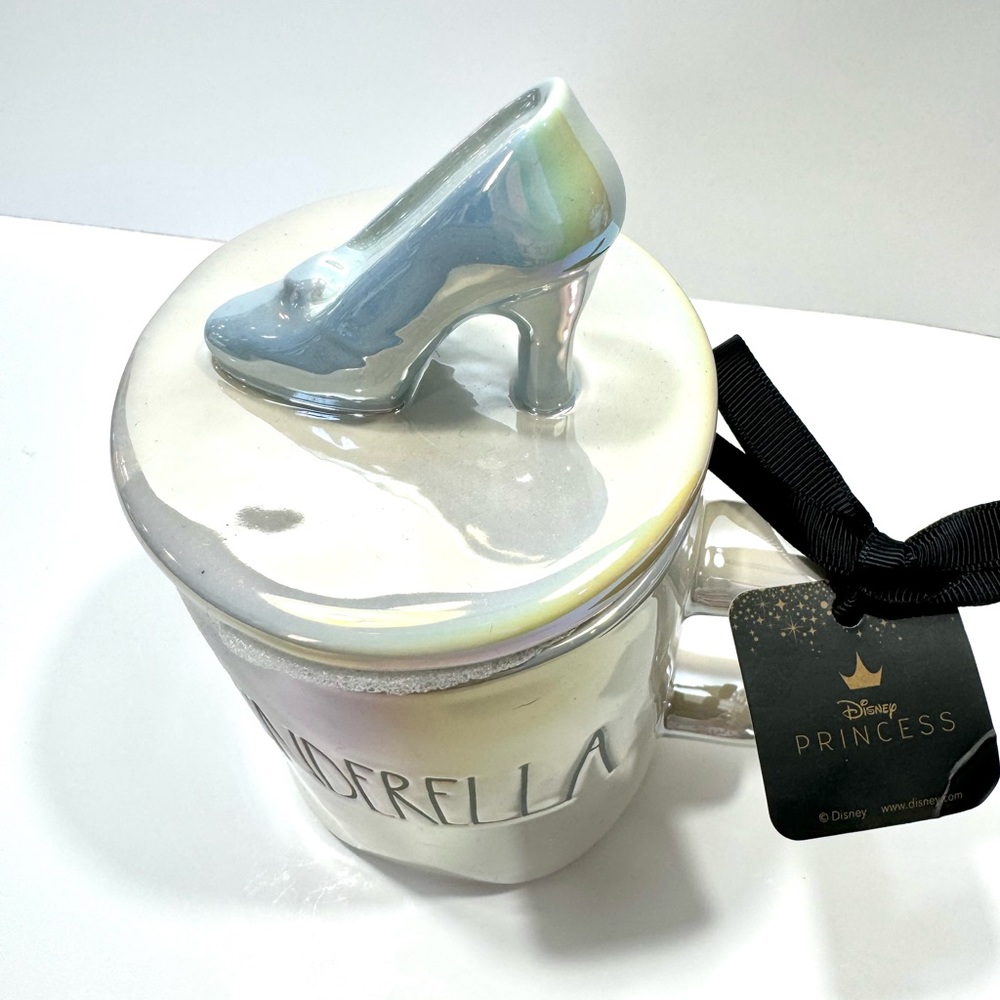 *NEW* RAE DUNN CINDERELLA IRIDESCENT GLASS SLIPPER MUG - Picture 5 of 12